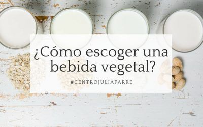 ¿Cómo escoger una buena bebida vegetal?