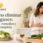 Cómo eliminar los gases: dieta, remedios y guía completa mujer siguiendo dieta para evitar tener ventosidades